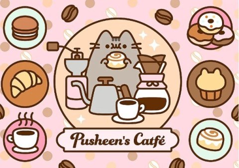 Puzzle 500 elementów Pusheen w kawiarni Trefl