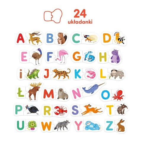 Puzzle do pary - Literki CzuCzu Puzzle do pary - Literki CzuCzu
