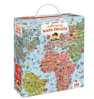 Puzzle odkrywcy - Mapa świata 300 elementów CzuCzu