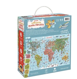 Puzzle odkrywcy - Mapa świata 300 elementów CzuCzu