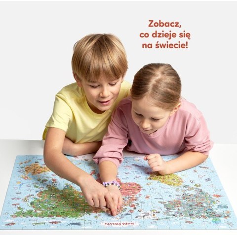 Puzzle odkrywcy - Mapa świata 300 elementów CzuCzu Puzzle odkrywcy - Mapa świata 300 elementów CzuCzu