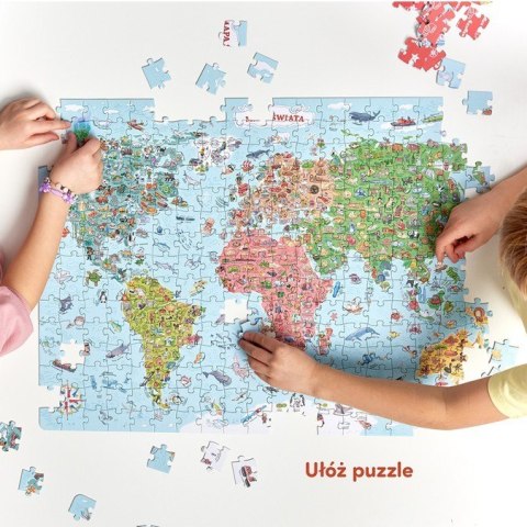 Puzzle odkrywcy - Mapa świata 300 elementów CzuCzu Puzzle odkrywcy - Mapa świata 300 elementów CzuCzu