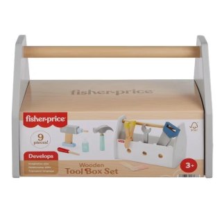Drewniana skrzynka z narzędziami Fisher Price