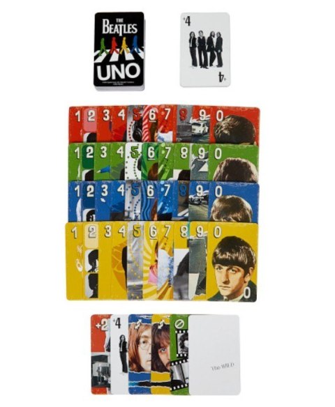 Gra UNO Canvas The Beatles Mattel