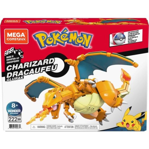 Klocki Mega Charizard Pokemon do zbudowania GWY77 Mega Bloks Klocki Mega Charizard Pokemon do zbudowania GWY77 Mega Bloks