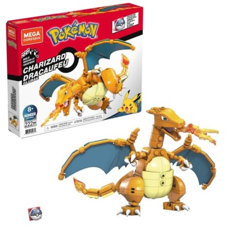 Klocki Mega Charizard Pokemon do zbudowania GWY77 Mega Bloks Klocki Mega Charizard Pokemon do zbudowania GWY77 Mega Bloks