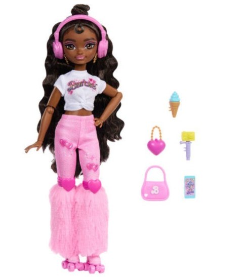 Lalka Barbie Dream Besties Brooklyn na wrotkach Mattel Lalka Barbie Dream Besties Brooklyn na wrotkach Mattel
