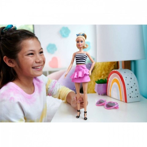 Lalka Barbie Fashionistas top w biało-czarne paski Mattel Lalka Barbie Fashionistas top w biało-czarne paski Mattel