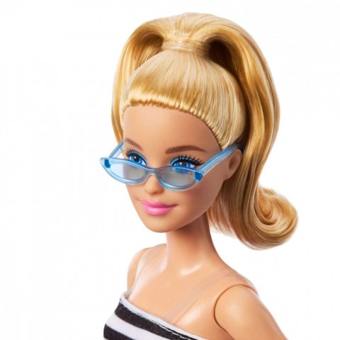 Lalka Barbie Fashionistas top w biało-czarne paski Mattel Lalka Barbie Fashionistas top w biało-czarne paski Mattel