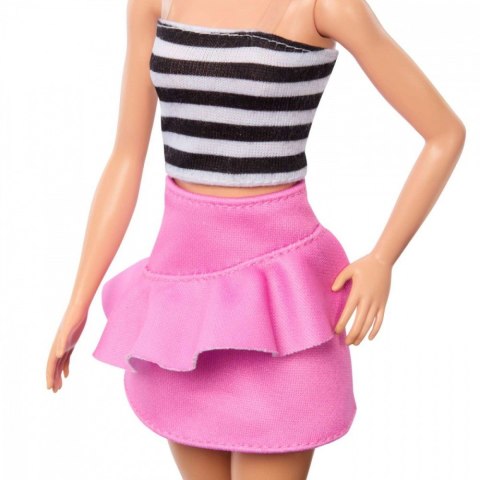 Lalka Barbie Fashionistas top w biało-czarne paski Mattel Lalka Barbie Fashionistas top w biało-czarne paski Mattel