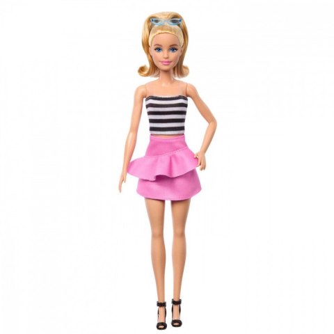Lalka Barbie Fashionistas top w biało-czarne paski Mattel Lalka Barbie Fashionistas top w biało-czarne paski Mattel