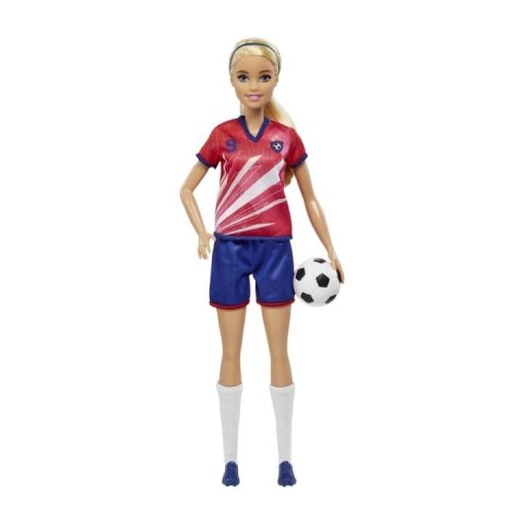 Lalka Barbie Piłkarka czerwona koszulka Mattel Lalka Barbie Piłkarka czerwona koszulka Mattel