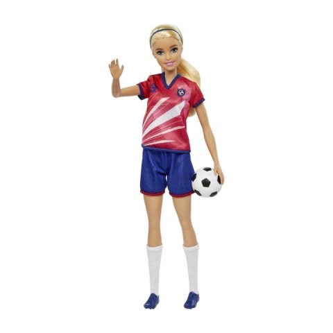 Lalka Barbie Piłkarka czerwona koszulka Mattel Lalka Barbie Piłkarka czerwona koszulka Mattel