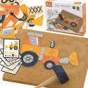VIGA Drewniana Przybijanka Pojazdy budowlane 45 elementów Montessori Viga Toys