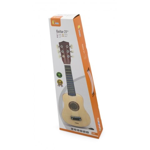Viga Drewniana gitara dla dzieci Naturalna 21 cali 6 strun Viga Toys