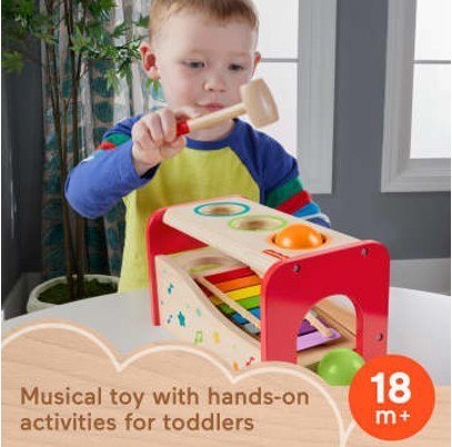 Wood Zabawka muzyczna Cymbałki Drewno Fisher Price
