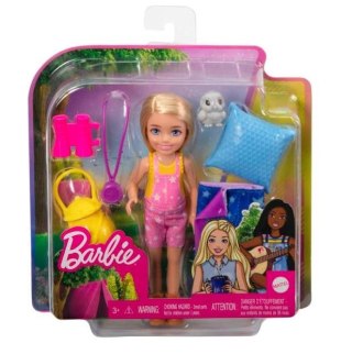Zestaw Barbie Kemping Chelsea Lalka + śpiwór Mattel