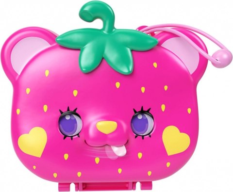 Zestaw figurek Polly Pocket Truskawkowy miś Zestaw kompaktowy Mattel Zestaw figurek Polly Pocket Truskawkowy miś Zestaw kompaktowy Mattel