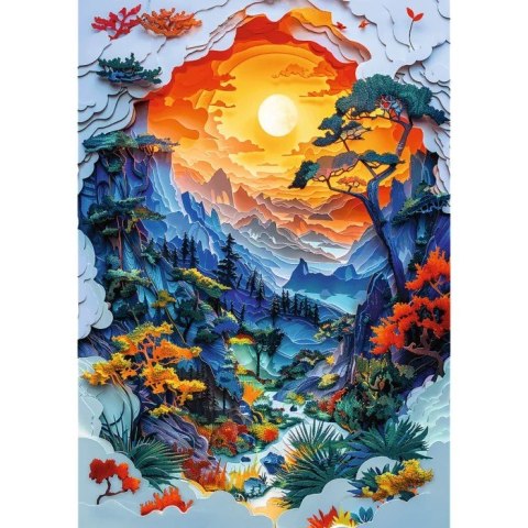 Puzzle 1000 elementów 40-lecie Paper Art Dolina Trefl Puzzle 1000 elementów 40-lecie Paper Art Dolina Trefl