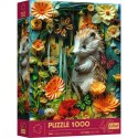 Puzzle 1000 elementów 40-lecie Paper Art Jeż Trefl