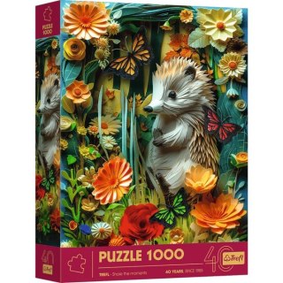 Puzzle 1000 elementów 40-lecie Paper Art Jeż Trefl