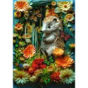 Puzzle 1000 elementów 40-lecie Paper Art Jeż Trefl