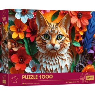 Puzzle 1000 elementów 40-lecie Paper Art Kot Trefl