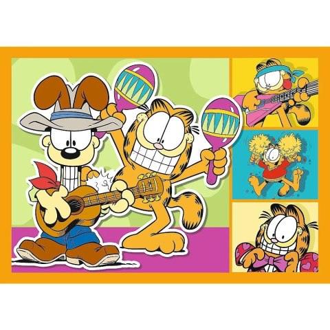 Puzzle 4w1 Garfield kocha lazanie Trefl Puzzle 4w1 Garfield kocha lazanie Trefl