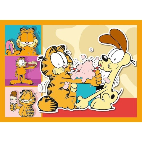 Puzzle 4w1 Garfield kocha lazanie Trefl Puzzle 4w1 Garfield kocha lazanie Trefl