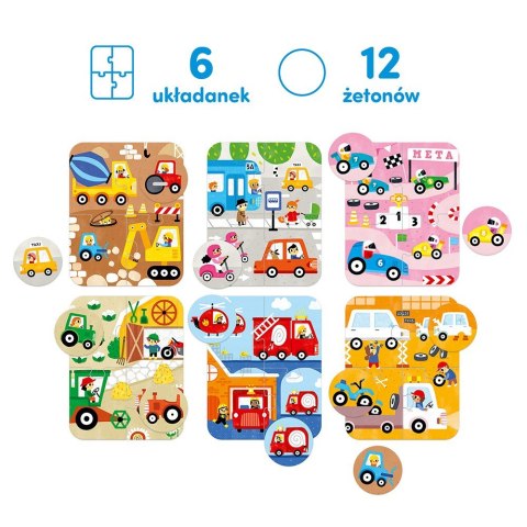 Puzzle Pojazdy małe i duże CzuCzu