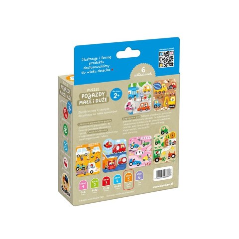 Puzzle Pojazdy małe i duże CzuCzu