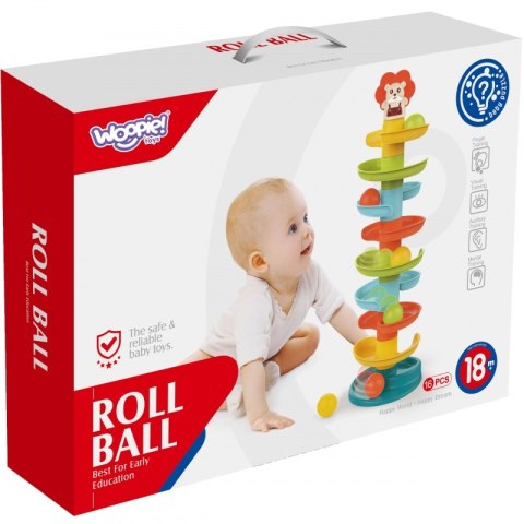 WOOPIE BABY Kulodrom Tor Kulkowy Zestaw Spirala + 6 Kulek Woopie Baby WOOPIE BABY Kulodrom Tor Kulkowy Zestaw Spirala + 6 Kulek Woopie Baby