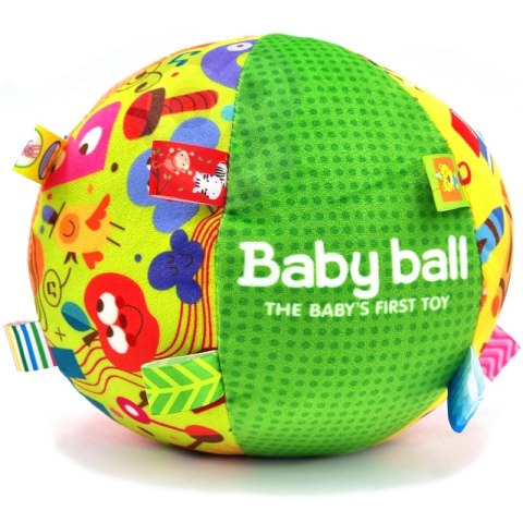WOOPIE BABY Miękka Sensoryczna Piłka Pani Metka z Wszywkami dla Malucha + Dźwięk Woopie Baby