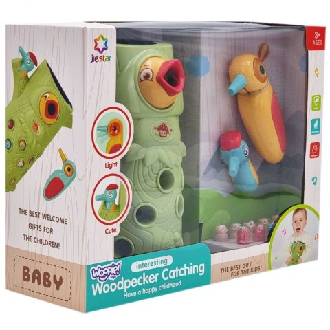 WOOPIE Gra Zręcznościowa Złap Robaka + 2 Dziecioły Woopie WOOPIE Gra Zręcznościowa Złap Robaka + 2 Dziecioły Woopie
