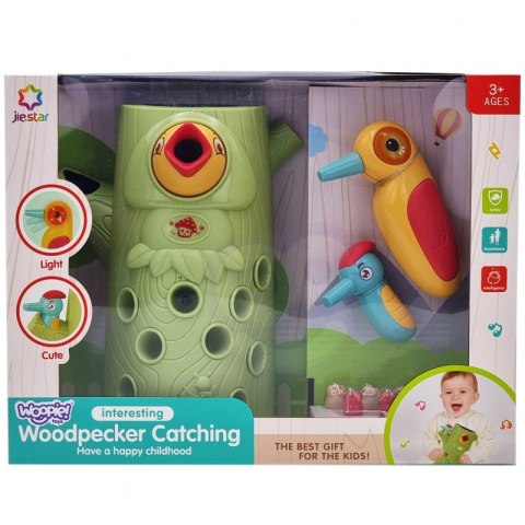 WOOPIE Gra Zręcznościowa Złap Robaka + 2 Dziecioły Woopie WOOPIE Gra Zręcznościowa Złap Robaka + 2 Dziecioły Woopie