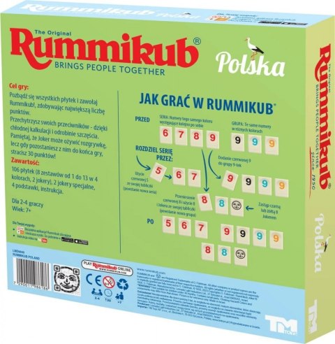 Gra Rummikub Polska PL Tm Toys Gra Rummikub Polska PL Tm Toys