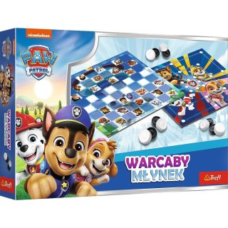 Gra Warcaby i Młynek Psi Patrol Trefl