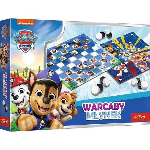 Gra Warcaby i Młynek Psi Patrol Trefl Gra Warcaby i Młynek Psi Patrol Trefl
