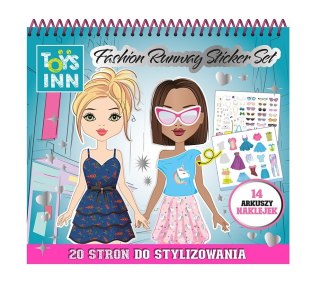 Naklejki Fashion Runway kolorowanka moda Stnux