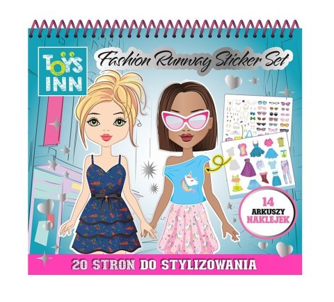 Naklejki Fashion Runway kolorowanka moda Stnux Naklejki Fashion Runway kolorowanka moda Stnux
