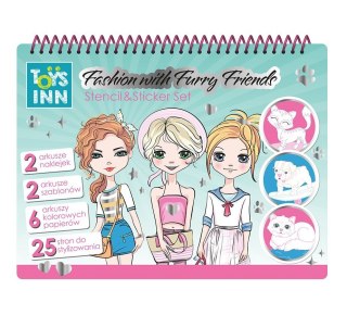 Naklejki Fashion Runway kolorowanka zwierzaki Stnux