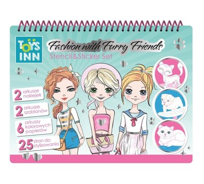 Naklejki Fashion Runway kolorowanka zwierzaki Stnux