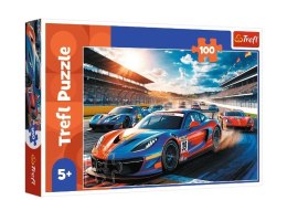 Puzzle 100 elementów Samochody szybka wyścigówka Trefl