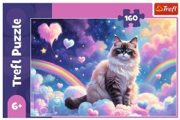 Puzzle 160 elementów Domowy kotek Trefl