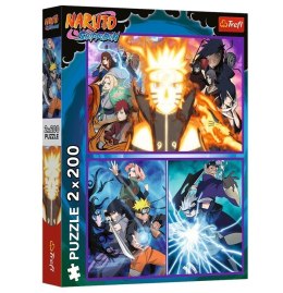 Puzzle 2x200 elementów Naruto Ninja z Wioski Ukrytego Liścia Trefl