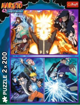 Puzzle 2x200 elementów Naruto Ninja z Wioski Ukrytego Liścia Trefl