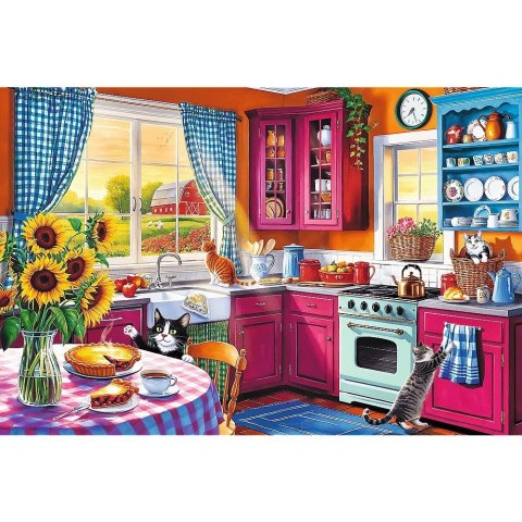 Puzzle 300 elementów EasyPiece Poranek w kuchni Trefl Puzzle 300 elementów EasyPiece Poranek w kuchni Trefl