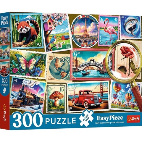 Puzzle 300 elementów EasyPiece Znaczki pocztowe Trefl Puzzle 300 elementów EasyPiece Znaczki pocztowe Trefl