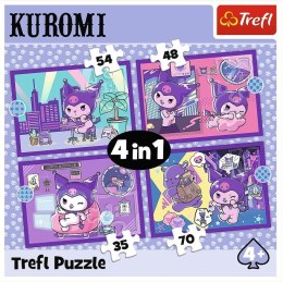 Puzzle 4w1 Dzień Kuromi Hello Kitty Trefl