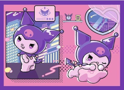 Puzzle 4w1 Dzień Kuromi Hello Kitty Trefl Puzzle 4w1 Dzień Kuromi Hello Kitty Trefl